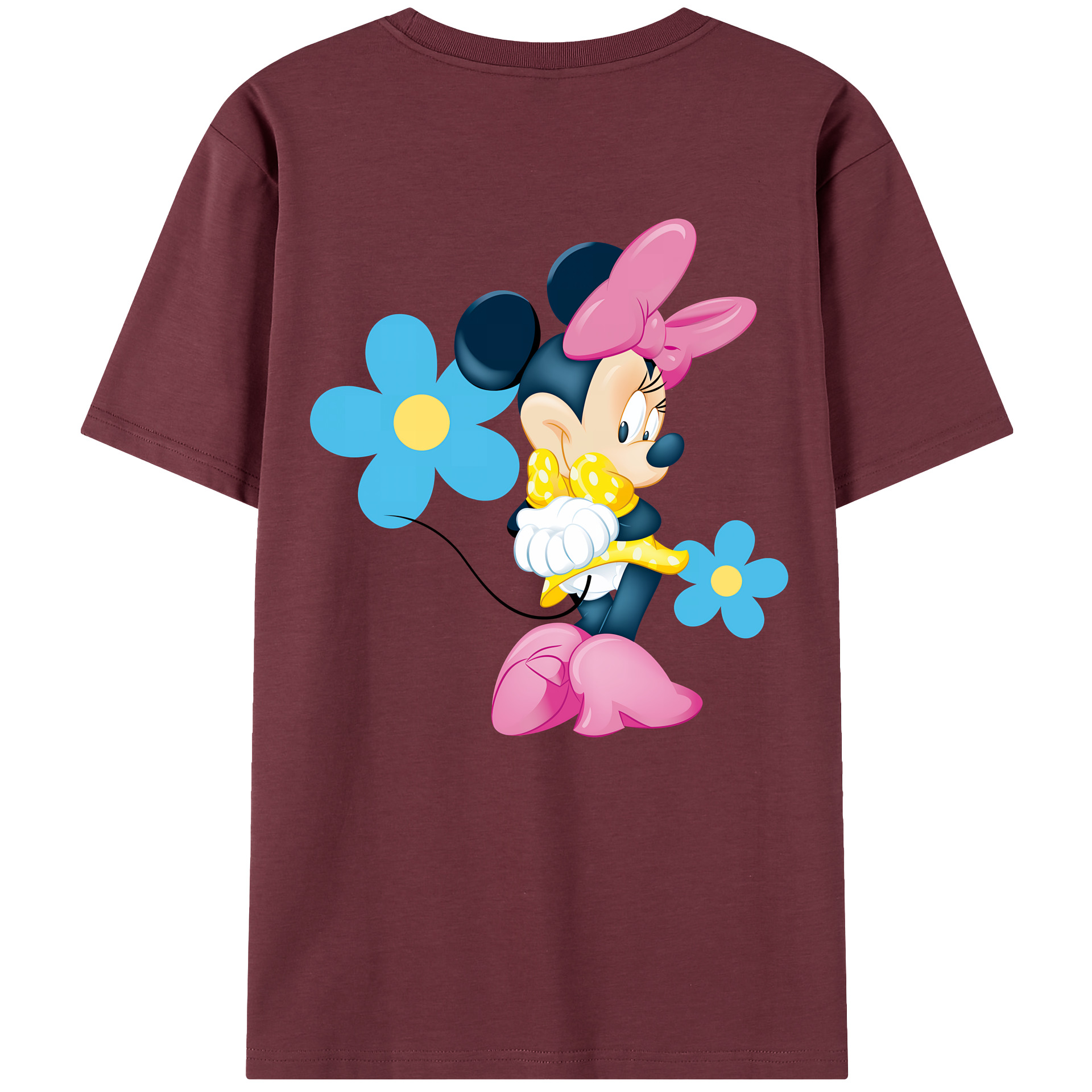 （画像用） ミッキーマウス Mickey Mouse 綿100％半袖Tシャツ（背面プリント）